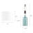 Highland Dunes 20" Glass Table Lamp - Clear Glass Modern Table Lamp with Open Base, LED Bulb, and Shade - Decorative Lighting for Coastal, Nautical, or Cottage Decor (Blue)