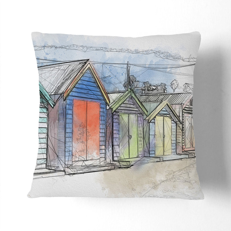 Square Cushion, 40cm H x 40cm W x 15cm D, Black