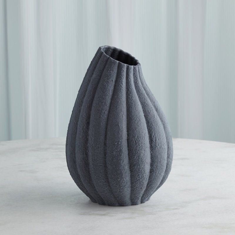 Handmade Earthenware Table Vase, 15.5" H x 11" W x 11" D