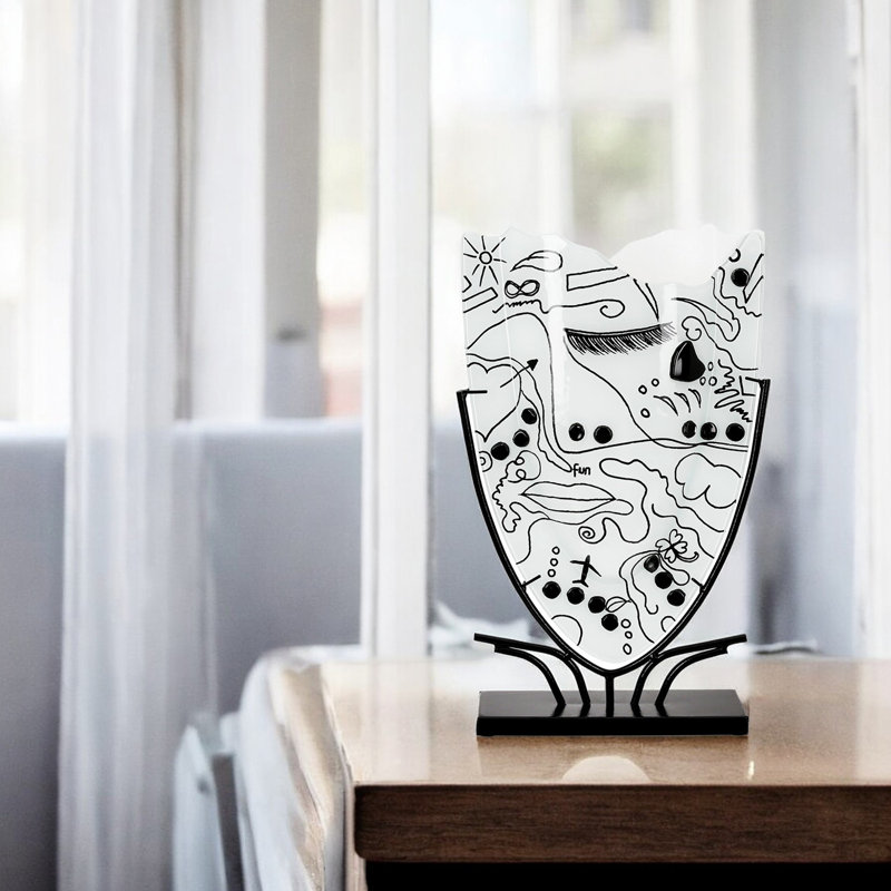 Darill Handmade Glass Floor Vase