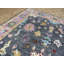 Tapis gris anthracite en laine noué à la main de conception unique 8 pi 3 po x 10 pi 3 po Hurst