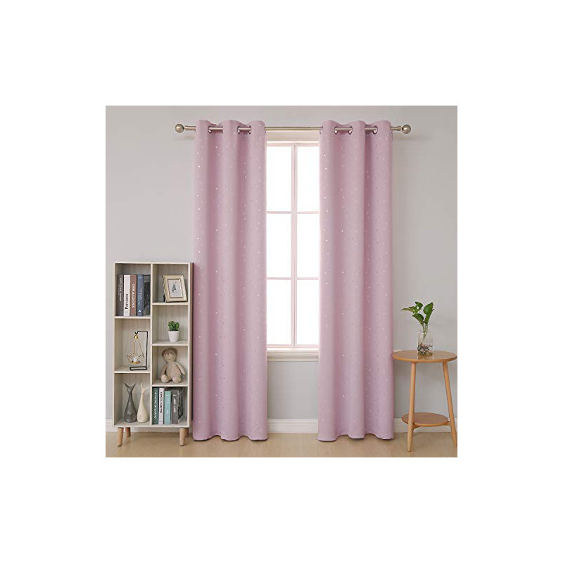 Paire de rideaux occultant en polyester
