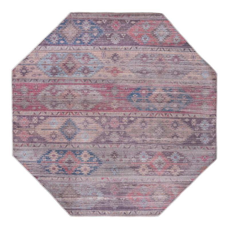 Sisu Striped Indoor Rug, Octagon 7'10" x 7'10"