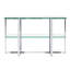 Console en verre de 50 po de largeur