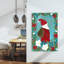 Whimsical Christmas Santa Traditional Whimsical Abstract Winter Flower Wall Art Print 1 Piece Wrapped Canvas Wall Art-45629262