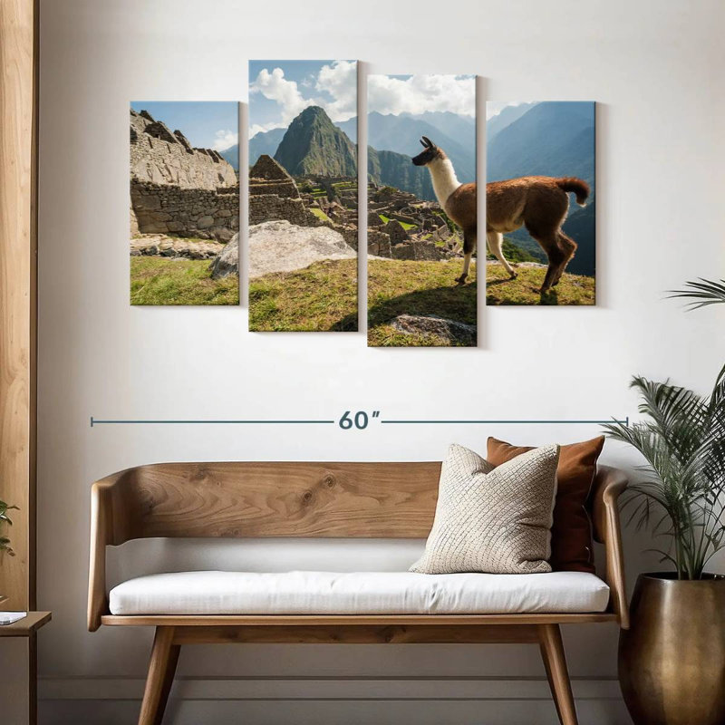 Nicci Llama From Machu Picchu, 32" H x 52" W