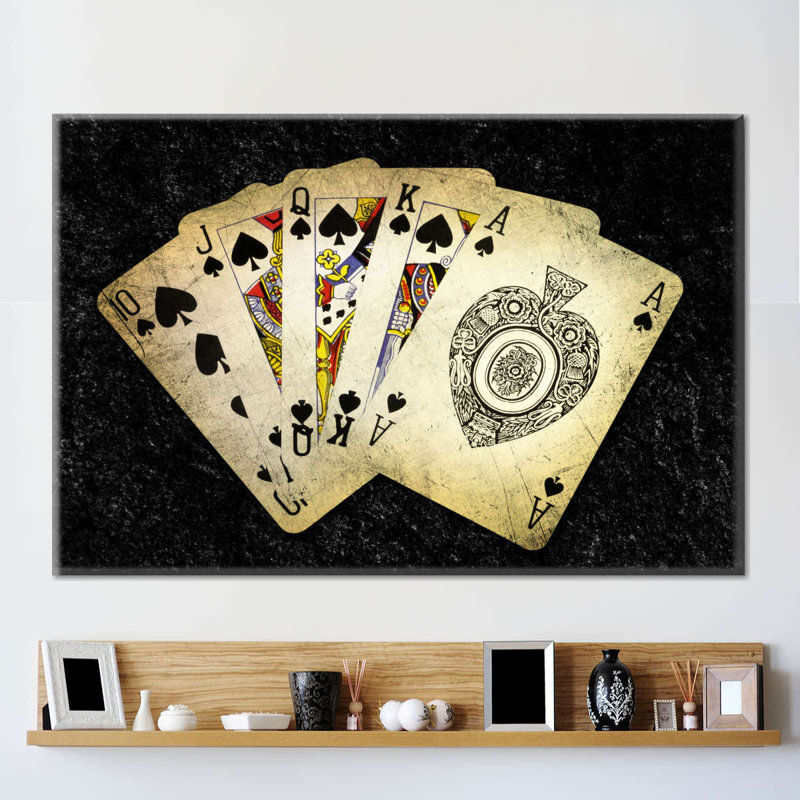 Poker Spade Canvas Print, 30" H x 45" W x 1.25" D