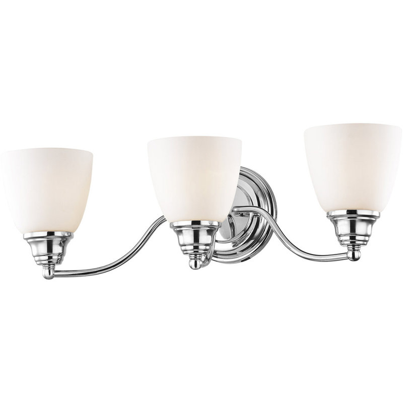 Éclairage pour meuble-lavabo 3 lumières Fennimore, Chrome poli