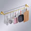 Porte-serviettes mural monocouche en laiton antique