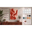 Crimson Flow Abstract - Wrapped Canvas-1821624895-1821624893