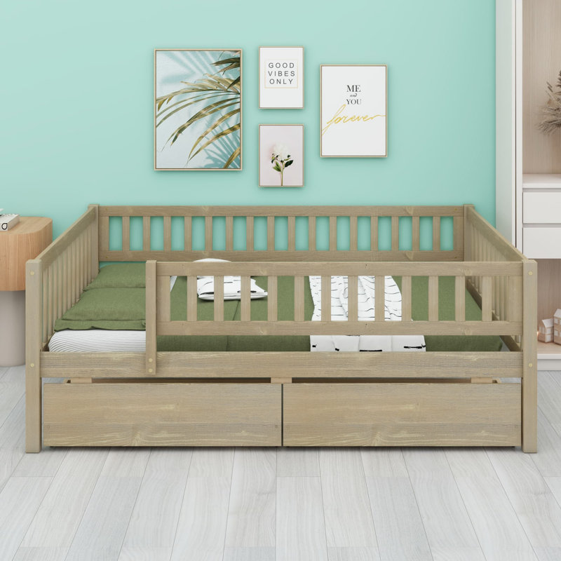 Le lit de jour avec tiroirs se transforme en canapé ou en lit pour des espaces modernes et polyvalents., Full / Double
