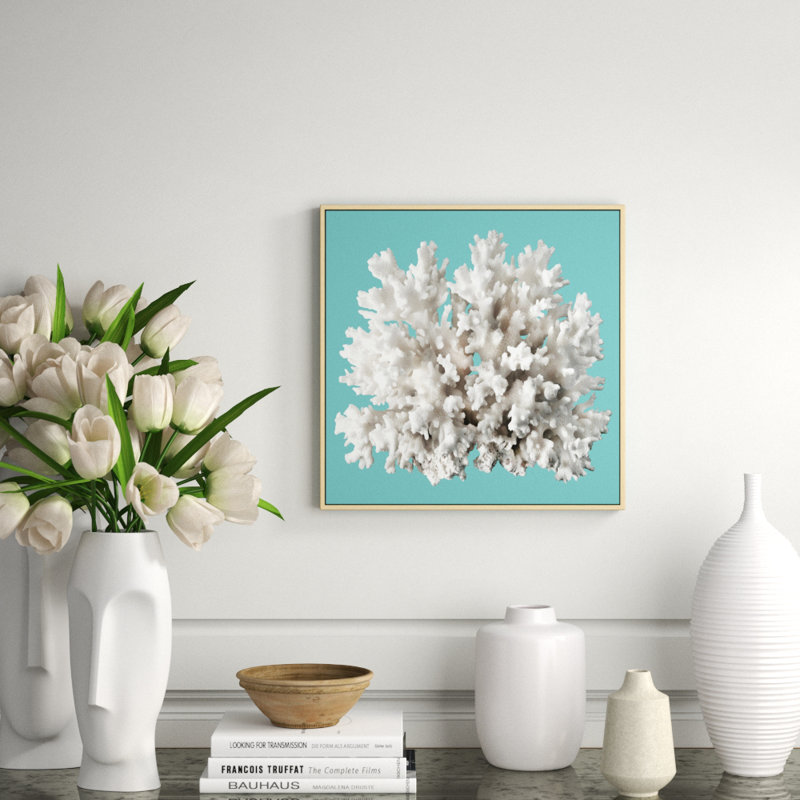 Coral Aqua 12' Framed Photographic Print