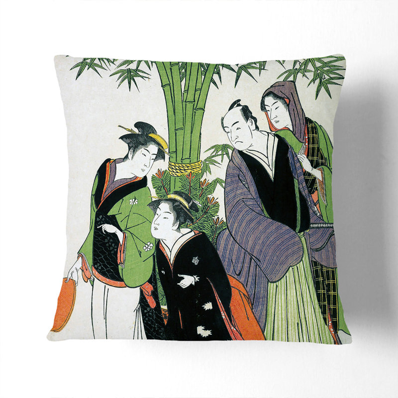 Square Throw Cushion, 40cm H x 40cm W x 15cm D