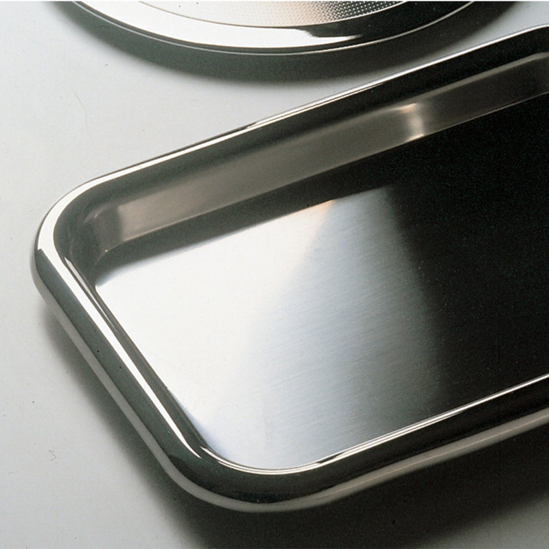 Ettore Sottsass Stainless Steel Platter, 18.1" x 13.8"