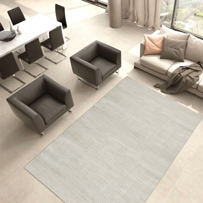 Tapis beige moderne lavable à la machine