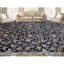 Tapis bleu et beige noué à la main de haute qualité