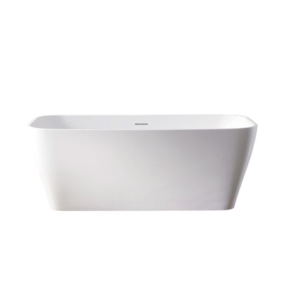 Augustine 59.1'' x 31.5'' Soaking Acrylic Bathtub