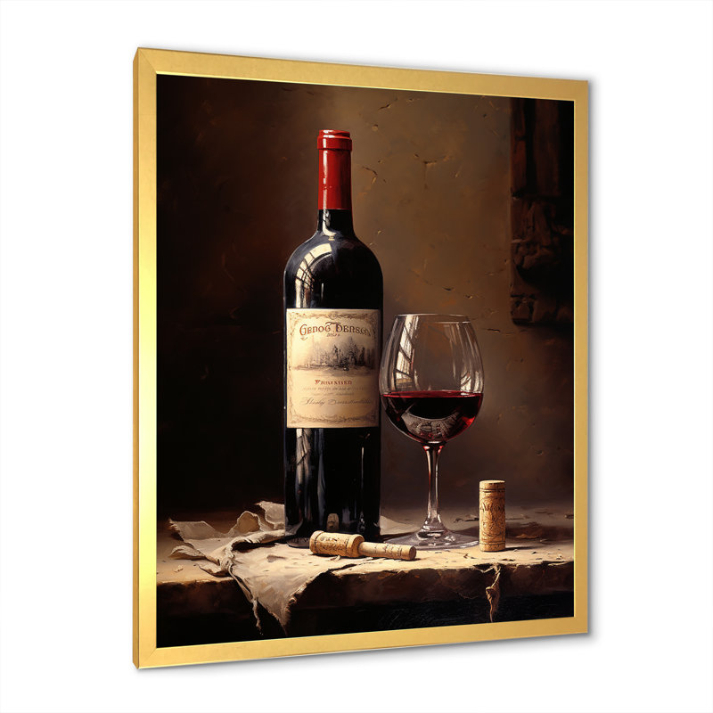 Barolos Body I sur impression sur toile, H 20 po x l 12 po x P 1 po, Cadre doré simple