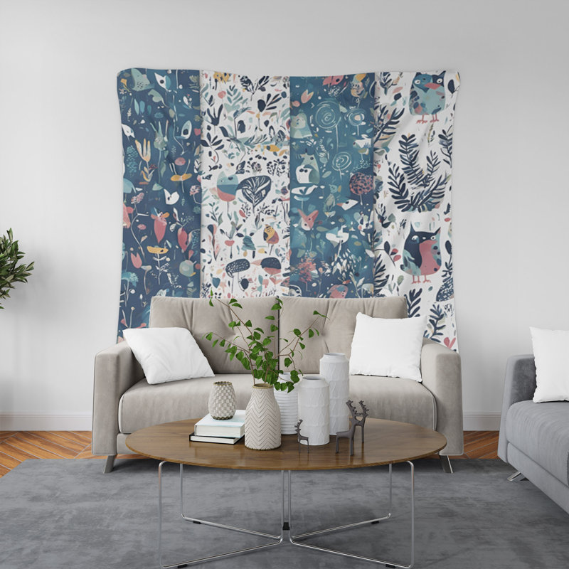 Tapisserie murale, H 80 po x l 68 po