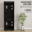 5-Tier Storage Cabinet with Shelves, Kitchen Pantry Cabinet, Black