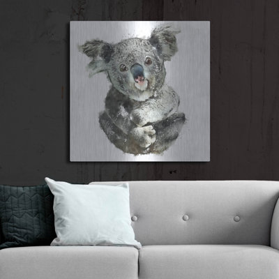 «Koala Cuddle» par Kim Curationa, art mural en métal