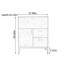 Armoire de rangement pratique en pin