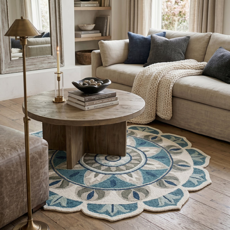 Sundberg Hand Tufted Wool Indoor Rug, Round 4'