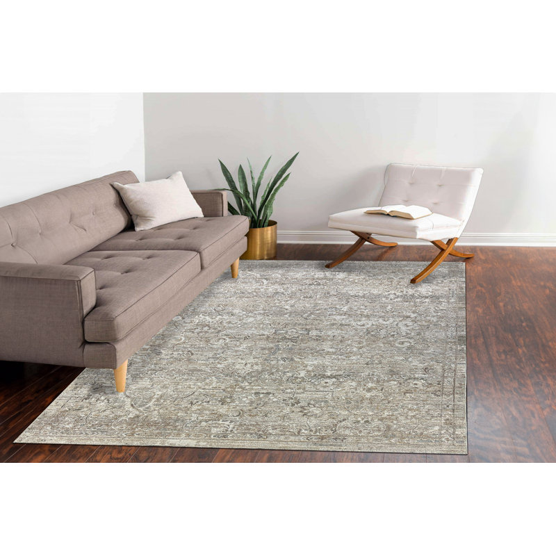 Hileman 13704-190 Crème / gris, Rectangle 7 pi 10 po x 10 pi 2 po