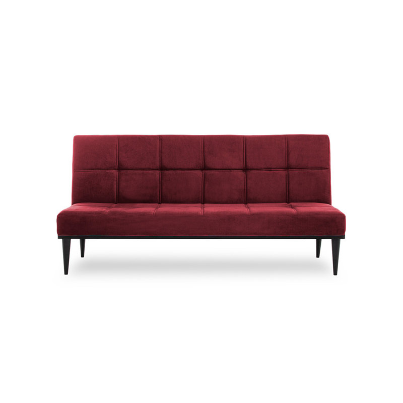 Canapé convertible à dossier touffeté de 76 po de large Breac, 100 % polyester marron