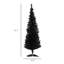 Arbre de Noël mince pré-éclairé - Arbre artificiel étroit avec lumières DEL et support en métal, convenant à un décor d'appartement ou de bureau