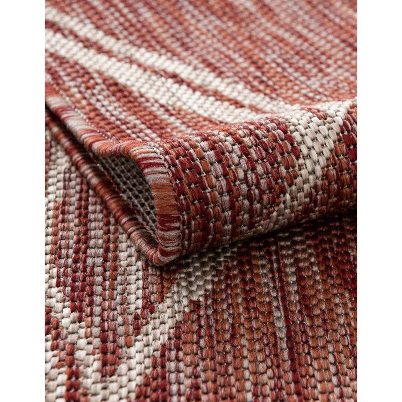Tapis intérieur / extérieur Zellig, Rectangle 6 pi 1 po x 9 pi