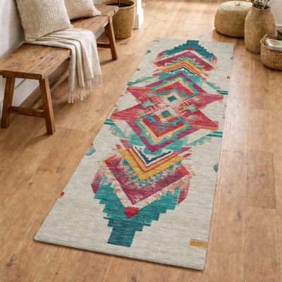 Machine Washable Indoor/Outdoor Chantille ACN2661 Tribal Rug