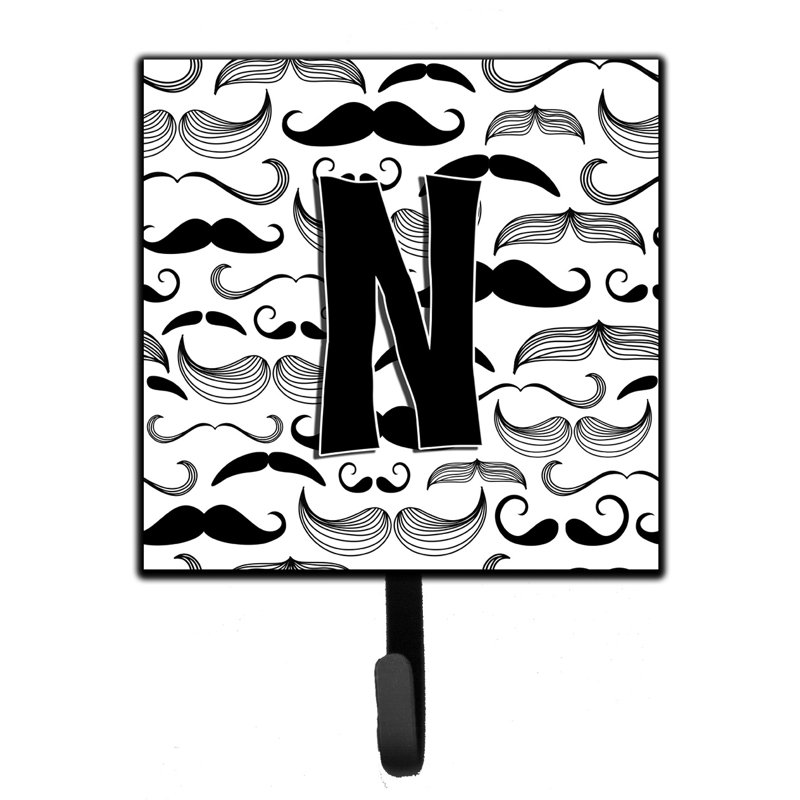 Porte-laisse moustache et crochet mural, N