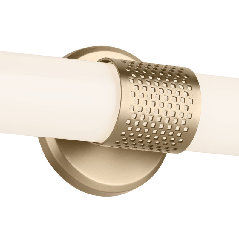 24.25" Bath Bar Medium LED with White Glass, Bronze