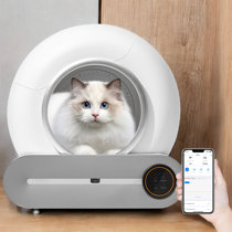 Source Easy Clean Cat No Smell Anti-Splashing Litter Box Private Space Top  Entry Foldable Covered Kitty Litter Pan on m.