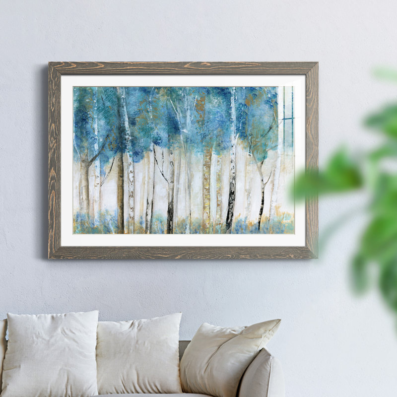 Magical Wood - Peinture encadrée, H 31,5 po x l 23,5 po x P 1,5 po, Encadré gris