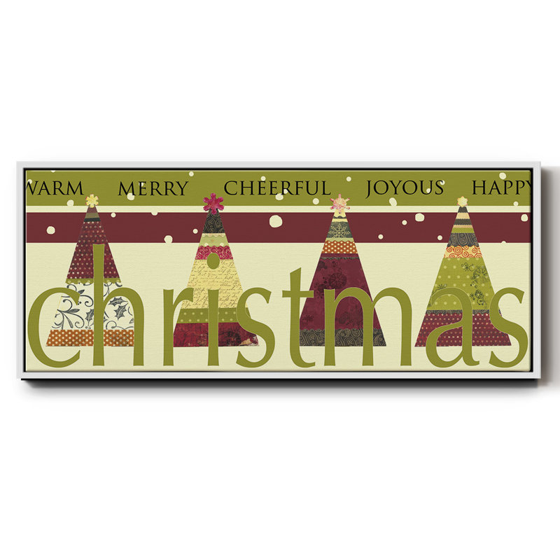 Happy Merry Joyous- Framed Canvas