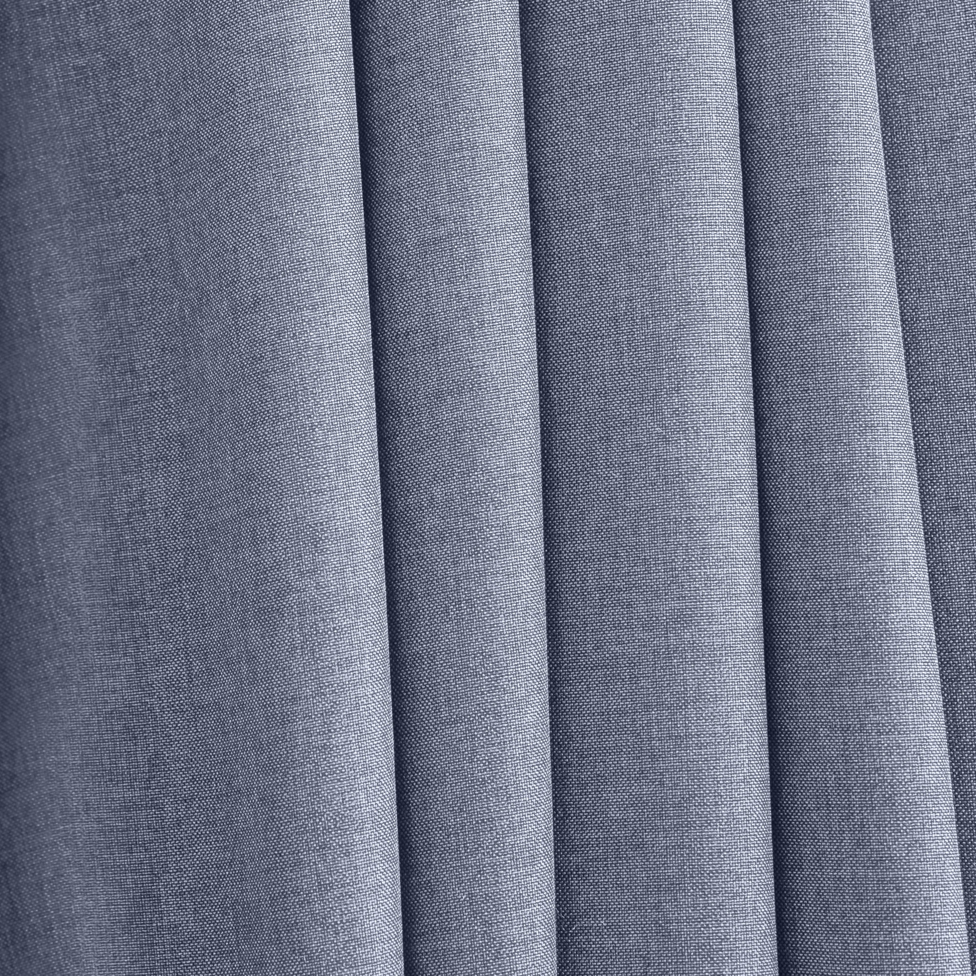 Room Darkening Synthetic Curtain, Cornflower Blue, 56" W x 45" L