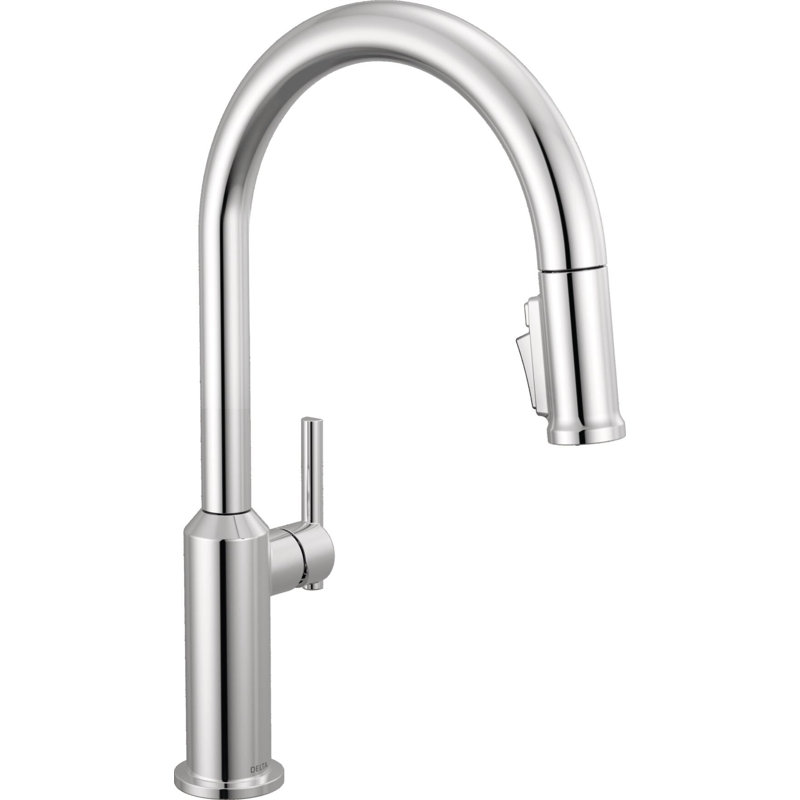 Single Handle Pull-Down Kitchen Faucet, Lumicoat Chrome