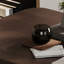 Bureau rectangulaire en bois manufacturé brun noisette + kaki-201233211