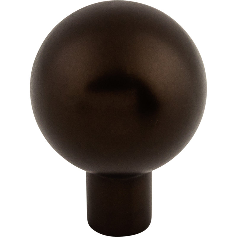 Brookline Round Knob, Oiled Rubbed Bronze, 1" Knob Diameter