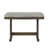 1Pc Rustic Upholstered Counter Height Dining Bench Rich Wood Finish Wooden