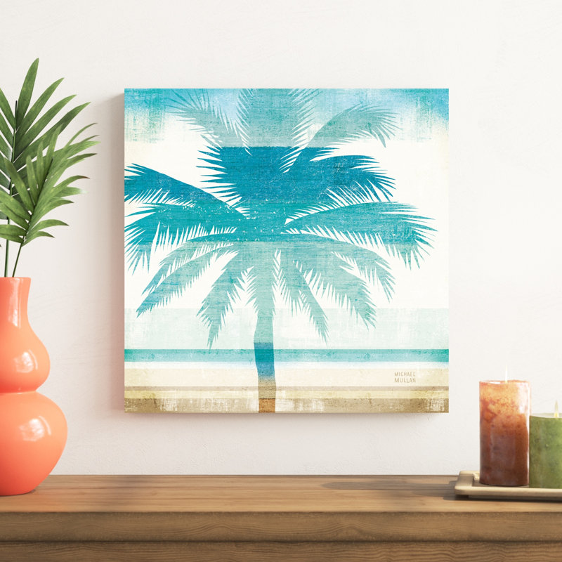Beach Palms II, H 20 po x l 20 po x P 1,25 po