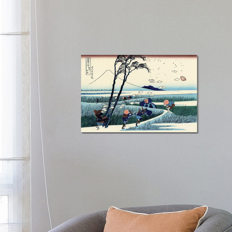 Ejiri In The Suruga Province, C by Katsushika Hokusai - Wrapped Canvas Print, 66.04 cm H x 45.72 cm W