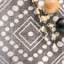 Tapis gris tissé à la machine Bonifacio-1841907509