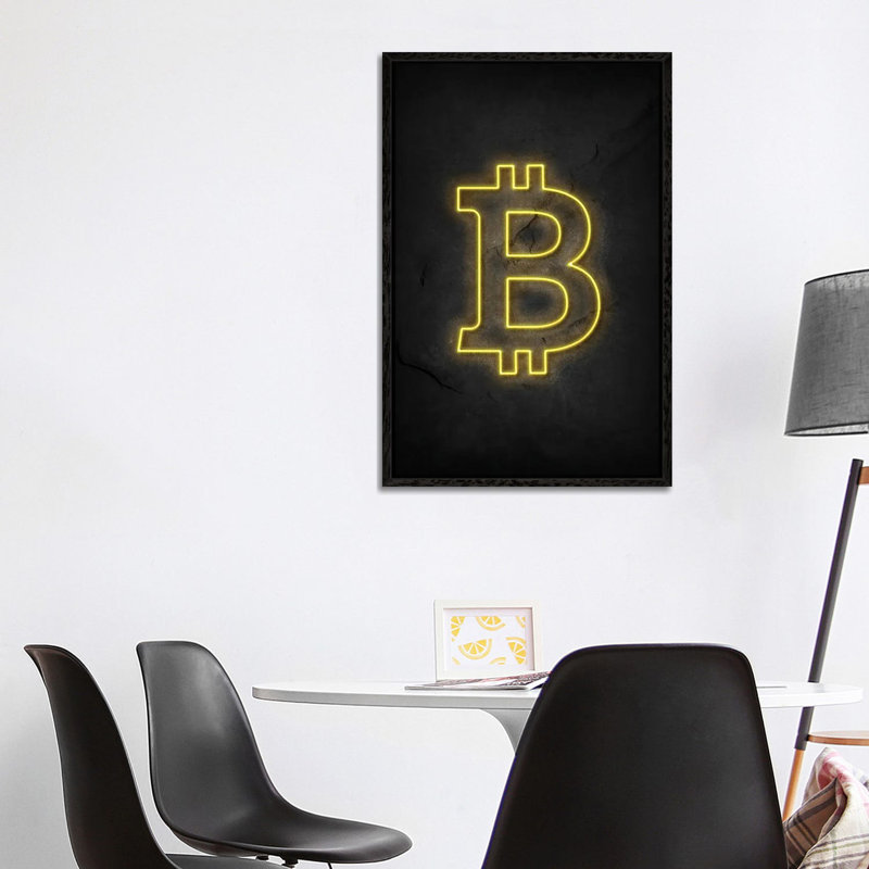 Botanical Letter D by Kelsey McNatt - Floater Frame Rectangle Print on Canvas, Black Framed, 66.04 cm H x 45.72 cm W
