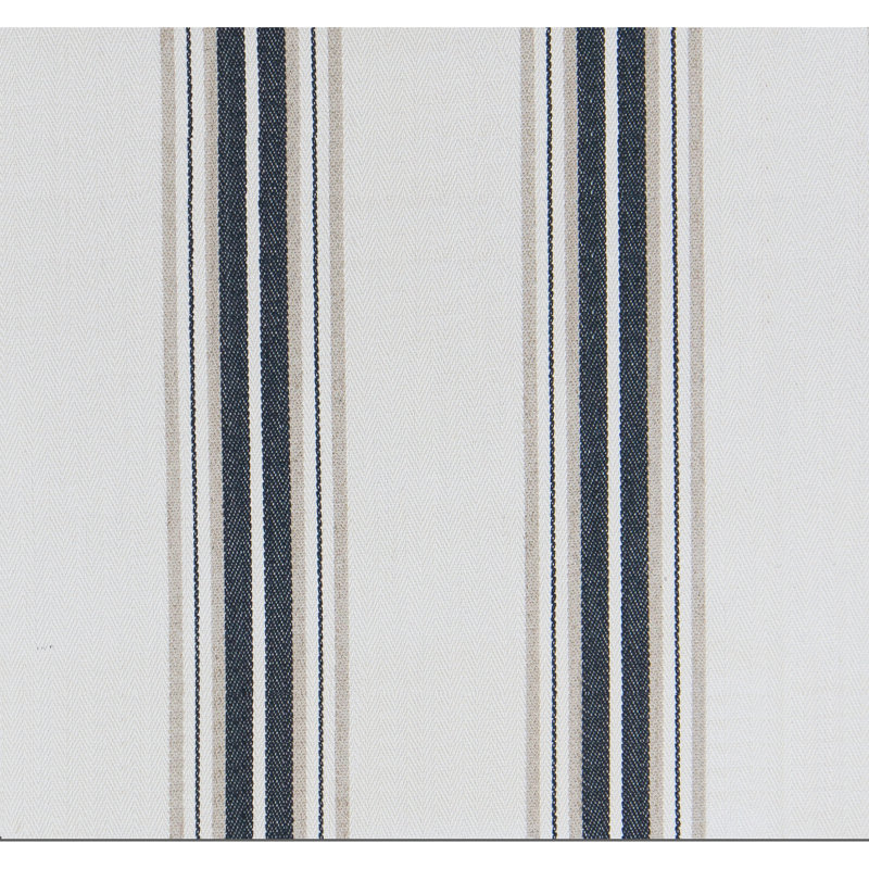 Luis Bustamante Striped Fabric, Black