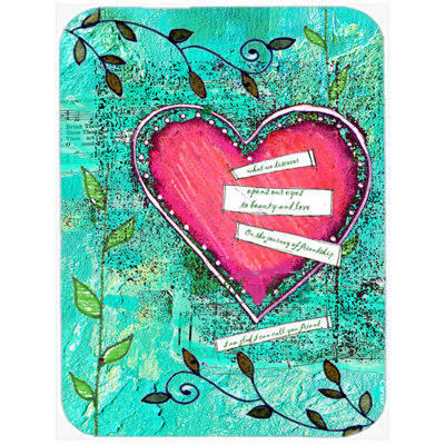 Caroline's Treasures Heartfelt Wish Valentine's Day Glass Cutting Board