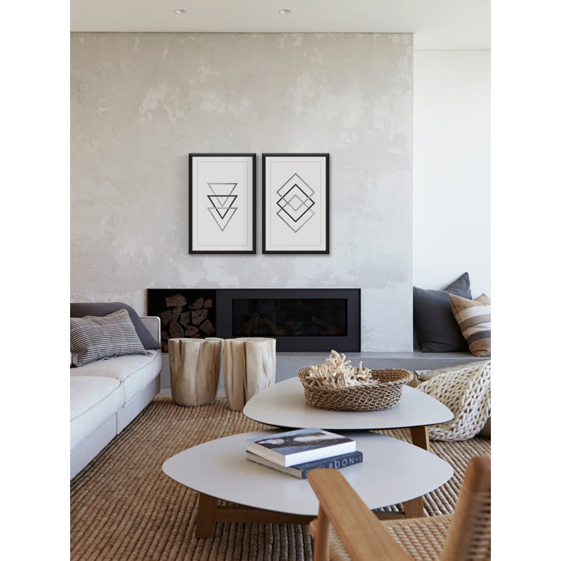 " Three On Three Diptych " by Eyre Tarney 2 - Pieces, 18" H x 12" W x 1.5" L