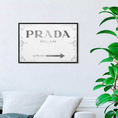 Milan Sign - Textual Art on Canvas